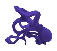 Porte-bouteilles de vin en forme de pieuvre, support de vin rustique argenté, sculpture décorative pour comptoir de bar, 18 x 14 x 11 cm, pièce de décoration autonome/polyvalente pour bureau