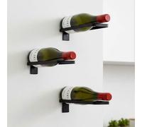 Porte-bouteilles de vin métal noir lot de 3 porte-bouteilles à vin 96714 bout...
