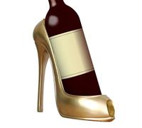 Porte-bouteilles de vin - Porte-bouteilles avec talon haut | Support élégant pour stocker du vin de 20 cm de haut, présentoir décoratif pour une seule bouteille pour la maison, fête de mariage