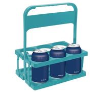 Porte-bouteilles de vin - Présentoir pliable pour jus de fruits, support de boissons à 6 emplacements | Boîte de rangement compacte pour café, lait réutilisable, rangement de bière portable pour