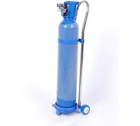 Porte-Bouteilles D'OxygèNe, Support de chariot de réservoir d'oxygène de support de bouteille d'oxygène avec des roues, support fixe de bouteille de gaz Mobile, chariot de réservoir d'oxygène roulant(