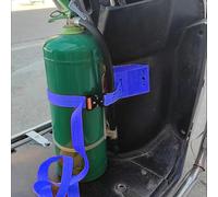 Porte-Bouteilles D'OxygèNe Support Mural pour Bouteille D'oxygène, Porte-bouteille D'oxygène O2 avec Sangle Réglable et Vis, Support de Rangement pour Bouteille de Gaz(Blue)