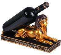 Porte-bouteilles égyptien Sphinx/Bastet/Anubis en résine Vendos85