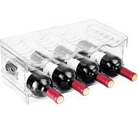 Porte-bouteilles empilable en plastique transparent - 8 emplacements Vendos85