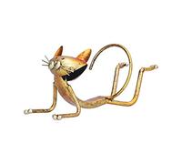 Porte-Bouteilles en Forme de Chat, élégant, en métal, Sculpture de Chat, Moderne, Animal, pour la Maison, Le Bar, la Cuisine, décoration, matériau en Fer, Design coloré, 25,5 cm