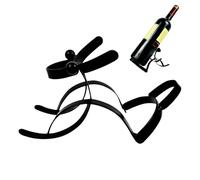 Porte-bouteilles en métal pour comptoir - Motif chien abstrait - Pour la maison, le salon, la salle à manger, le bar, l'armoire, le garde-manger, les fêtes, les banquets