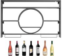 Porte-Bouteilles et Porte-Verre muraux en métal - Insert de Meuble de Bar Moderne pour Une Organisation élégante de la Maison