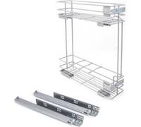 Porte-bouteilles latéral extractible avec fermeture amortie Supra Peint en aluminium G