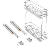 Porte-bouteilles latéral extractible avec fermeture amortie TitaneMax Chromé G