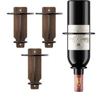 Porte-bouteilles mural en fer et bois pour vin 750 ml Vendos85