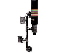 Porte-bouteilles mural en métal pour 3 bouteilles | LOFT Support de rangement pour étagère murale mural | Porte-bouteille de vin | Cube Cave à vin Vintage Style industriel