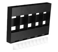 Porte-bouteilles - Rangement adhésif pour pailles avec 5 compartiments, panier réutilisable économiseur d'espace avec 9 rubans double face pour baguettes, restaurants, fêtes, placards et