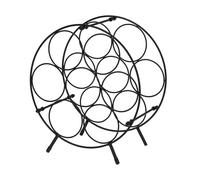 Porte-Bouteilles Rond en métal pour 7 Bouteilles - Organisateur Robuste et élégant pour Les espaces restreints ou Les Bars