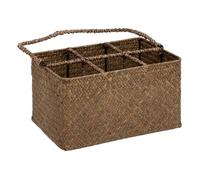 Atmosphera Créateur d'intérieur - Porte-Bouteilles 6 Emplacements "Floral" 37cm Marron G