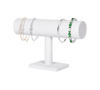 Porte-bracelet, Organisateur de Bracelet, Porte-bracelet en T pour Femme, Présentoir de Bracelet à Vendre, Organisateur de Bijoux, Support de Montre pour Exposition, Accessoires de Bijoux (Beige)