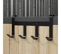 Porte-bride avec 4 crochets noir acier support de bride vidaXL