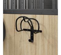 Porte-bride mural noir fer support de bride vidaXL