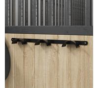 vidaXL Porte-bride pour 3 brides noir fer