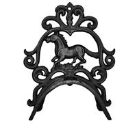 Porte bridon en fonte HKM Noir 23x20 cm