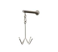 Porte-bridon pour cheval à 4 branches à fixation murale Grooming Deluxe Argenté TU