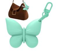 Porte-brillant À Lèvres - Manchon De Protection En Forme De Papillon, Porte-clés En Silicone Pour Baume À Lèvres, Poignée Flexible Anti-perte, Fermoir En Métal | Kit Pour Femme, Petite Amie, Grand-mèr