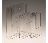 Porte brochures - DEFLECTO - 1/3 A4 - Muraux - Transparent