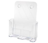 Porte-brochures, incliné, A4 portrait, transparent