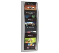 Porte-brochures mural Quick fit, A5, gris