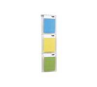 helit h6810702 Kit Présentoir mural PLACATIV, 3 poches, DIN A4, haut, transparent