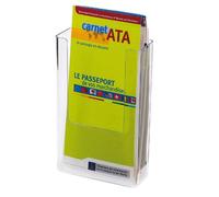 Porte Brochures Plat Vertical 1 Case 1/3 A4