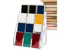 Porte-brochures - Support à 5 niveaux pour dépliants de littérature et prospectus - Support pour brochures et catalogue - Pour écoles, hôtels, restaurants, salles à manger, utilisation commerciale