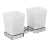 Ideal Standard IOM Porte- Cube E2205AA double, verre dépoli, avec kit de montage, chromé