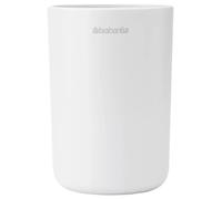 Porte brosse à dents avec séparateur effet grès blanc Renew Brabantia