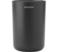 Porte brosse à dents avec séparateur effet grès gris anthracite Renew Brabantia