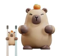 Porte-brosse à dents Capybara | Support mural pour brosse à dents - Crochet de rangement Capybara | Cintre adhésif mignon et esthétique pour douche et miroir | Organisateur de toilettes pour enfant p
