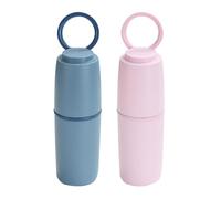 Porte-Brosse à Dents, Conception compacte et Portable, 20,5 x 6 cm, Organisateur de comptoir de Salle de Bain, Plateau de vanité, Facile à Nettoyer, pour Les Vacances en Camping