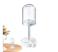 Porte-brosse à dents couvert - Porte-brosse à dents couvert pour salle de bain | 3 emplacements fermés avec couvercle | Organiseur de rangement pour brosse à dents électrique et dentifrice