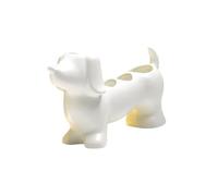 Porte-Brosse à Dents créatif en Forme de Teckel, Joli Porte-Brosse à Dents en céramique, Accessoire de Salle de Bain personnalisé, for la Maison(White)