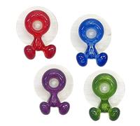 Porte-Brosse à Dents de Bande dessinée avec Aspiration de Brosse à Dents Mignonne Crochet Mural poignée pour Salle Bain 4pcs Support Dessin animé