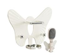 Porte-brosse à dents de salle de bain - Support autocollant en forme de papillon - Organisateur mural décoratif avec forte adhérence | Rangement peu encombrant pour buanderie, lavabos