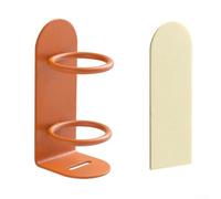 Porte-brosse à dents électrique à fixation murale pour salle de bain, avec évacuation de l'eau et design peu encombrant pour garder les comptoirs bien rangés (orange)