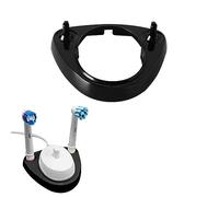 Porte-brosse à dents électrique anti-poussière têtes : base support de tête support pour brosse à dents électrique avec 4 étuis anti-poussière pour têtes (1PCS-Black)