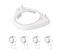 Porte-brosse à dents électrique anti-poussière têtes de base support pour brosse à dents électrique avec 4 coques anti-poussière pour têtes Oral-B (C)