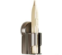 Porte-brosse à dents électrique pour salle de bain à fixation murale avec ventouses, sans perçage, avec fentes d'aération à séchage rapide (1)