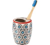 Porte-brosse à dents en grès 8 x 11 cm Ethno