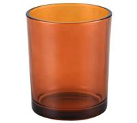 Porte-Brosse à Dents en Verre ambré, gobelet à Brosse Dents en Verre avec Protecteur en Mousse, Organisateur de Salle de Bain pour comptoir vanité 9x8 cm...