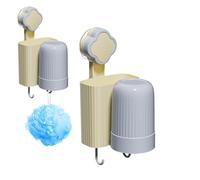Porte-brosse à dents et dentifrice, organisateur de brosse à dents à ventouse, porte-gobelet de bain de bouche, porte-brosse à dents sûr, organisateur de brosse à dents de salle de bain, porte-gobelet