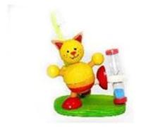 Porte brosse à dents et sablier chat G