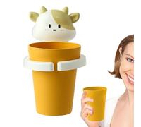 Porte-Brosse à Dents - Gobelet de rinçage Mural, Tasse de Brosse à Dents créative pour | Organiseur Amovible pour Dentifrice, gobelet incassable pour Brosse à Dents pour Salle de Bain, Maison