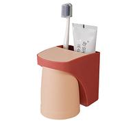 Porte-Brosse à Dents magnétique 2 en 1 - Porte-Brosse à Dents Mural - Support de Dentifrice - Évacuation sans perçage - Rangement pour brosses à Dents autonomes ou Couples